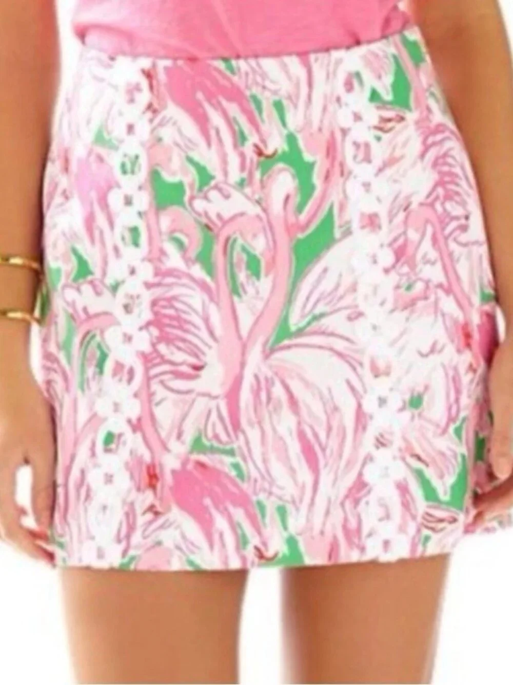Lilly Pulitzer Flamingo Size 0 Print Skort 0070
